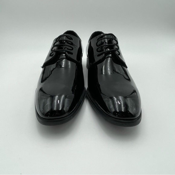 Vittorio Russo-SZ 13-Marco Patent Black Leather Derby Shoes-New no box main image 5